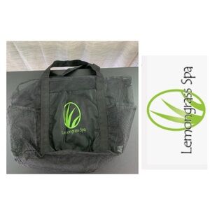 Lemongrass Spa Black Tote Bag